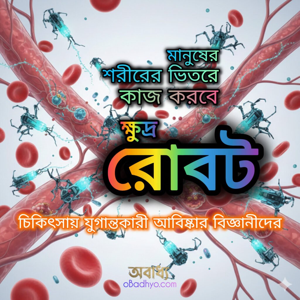 মানুষের শরীরের ভিতরে কাজ করবে ক্ষুদ্র রোবট! চিকিৎসায় যুগান্তকারী আবিষ্কার বিজ্ঞানীদের